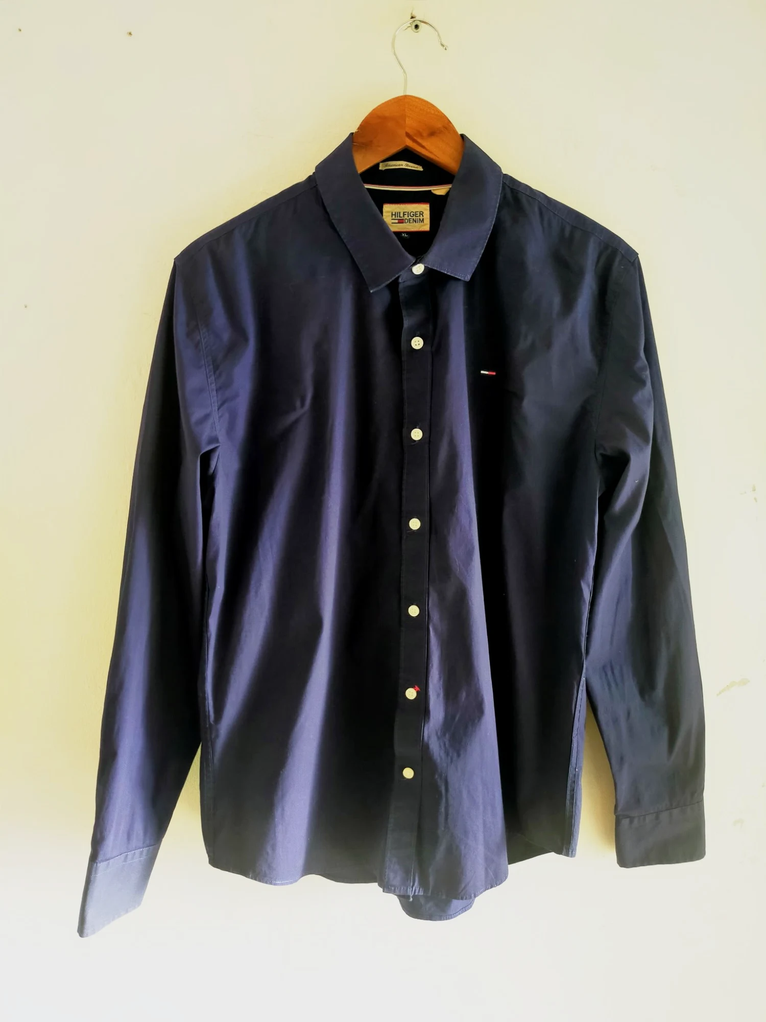 Chemise Tommy Hilfiger Slim Fit marine vintage 2014 xl