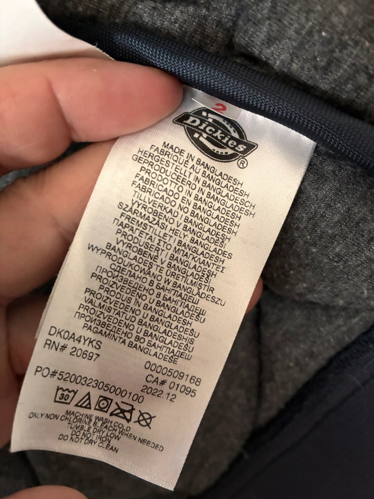 Blouson Dickies matelassé bleu foncé taille M ( authentique) – Dickies – taille M 3