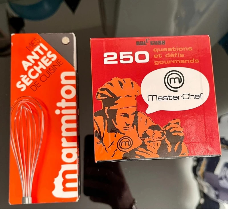 Mes Anti sèches de cuisine Marmiton plus rol’cub 250 questions et defis gourmands Master Chef