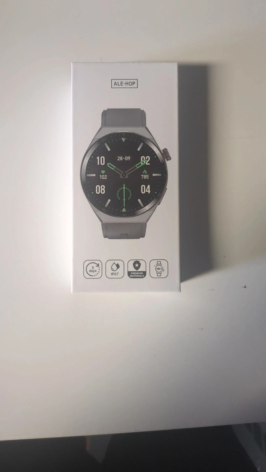 Ale-hop Smartwatch – Grey | IP67 Fitness Smart Watch | Heart Rate, Sleep & Activity Tracker – Ale-Hop – taille 43–46 mm 5