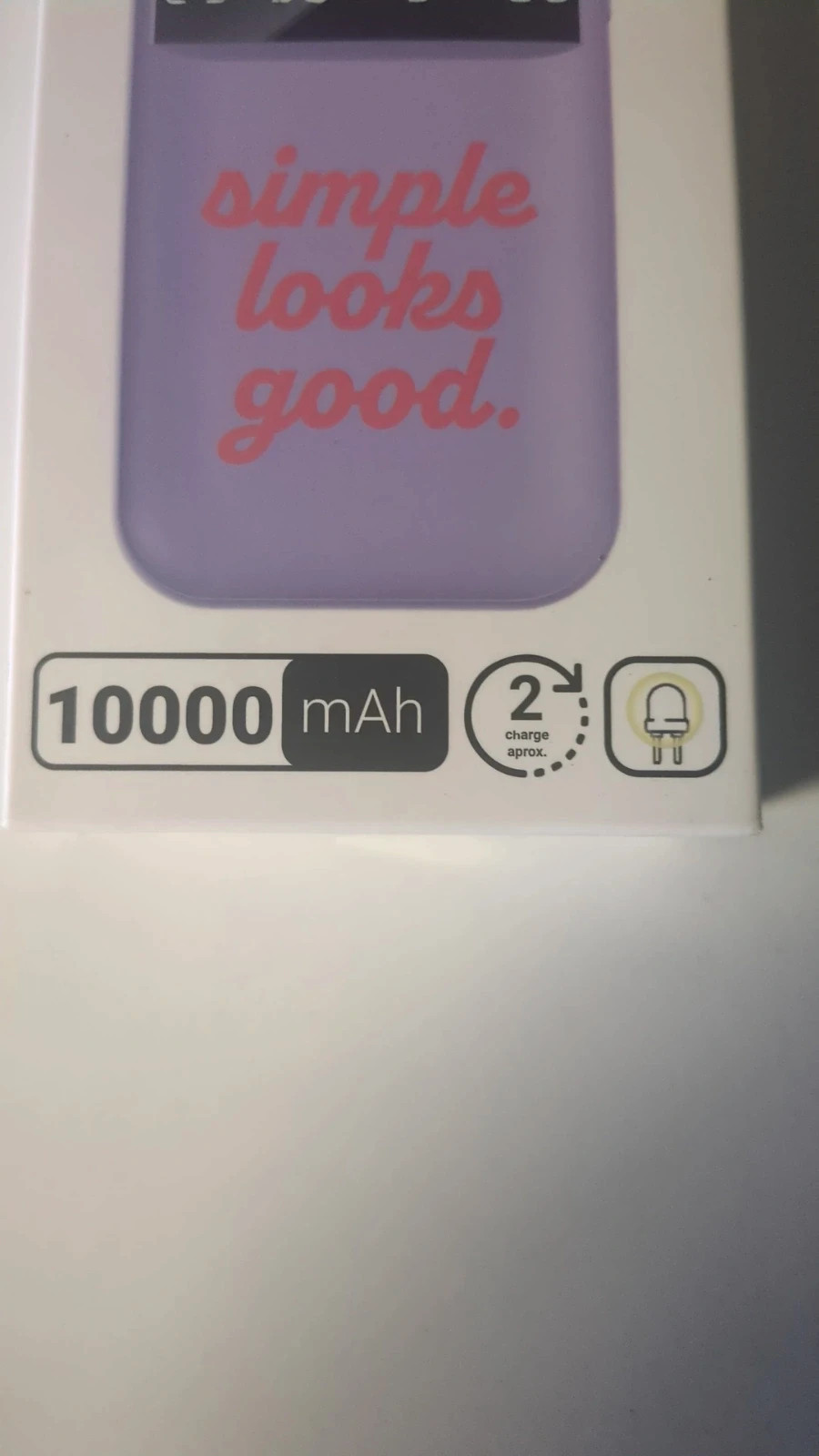 ALE-HOP 10000mAh Power Bank with Built-in Cables & LED Display – Purple – Ale-Hop 2