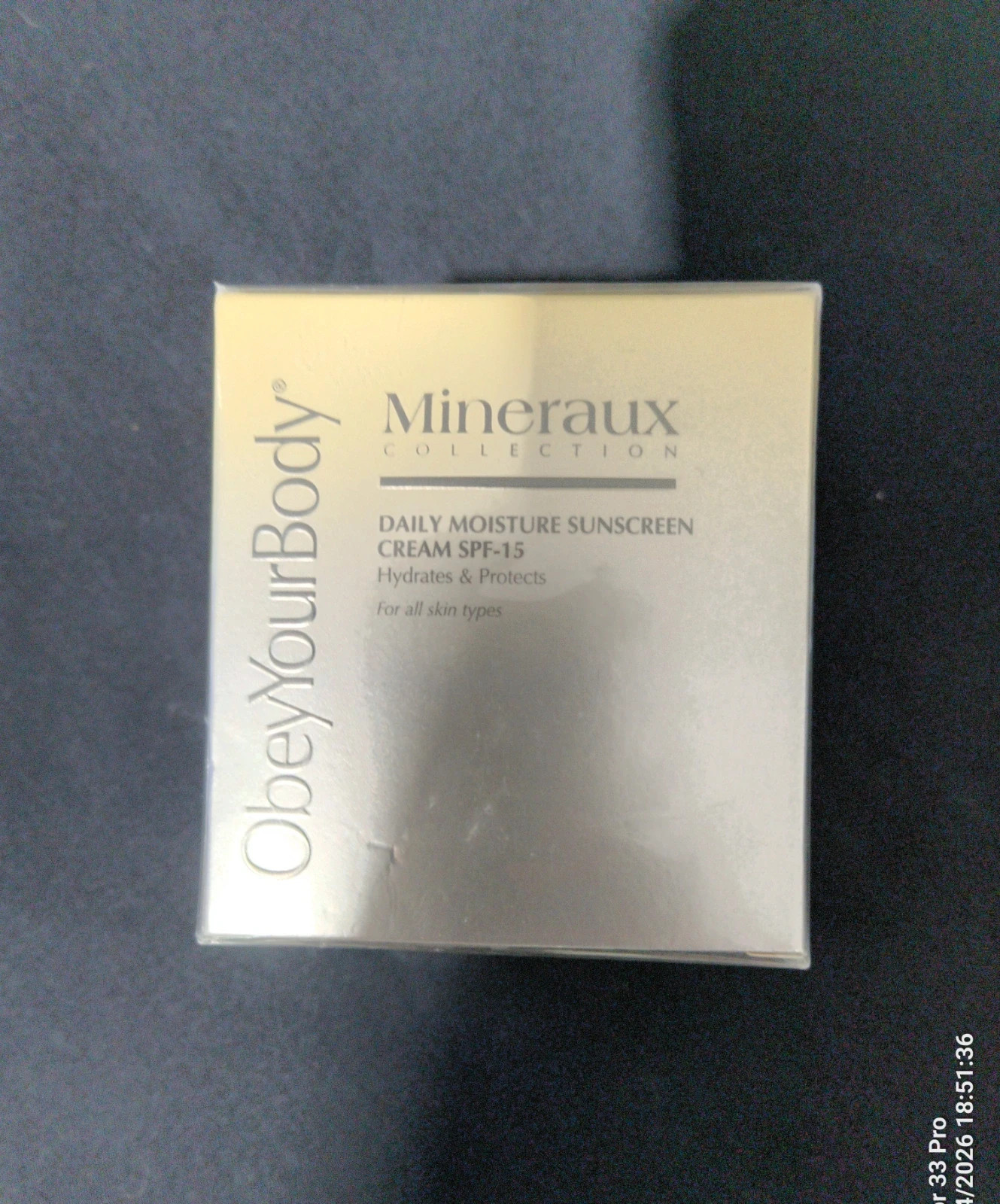 ObeyYourBody Mineraux Collection Daily Moisture Sunscreen Cream SPF 15 – 50ml