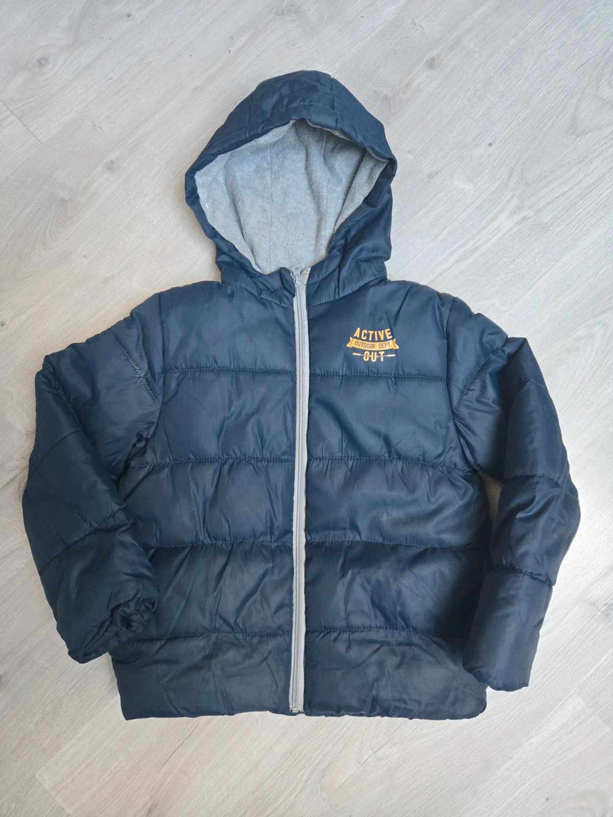 Doudoune à capuche bleu marine Tex 7/8 ans