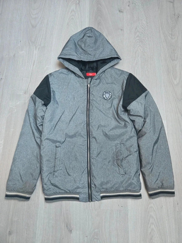 Manteau Veste chaude à capuche Tissaia 14 ans Gris
