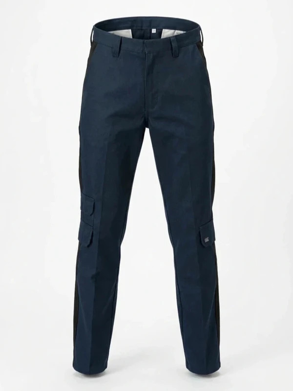 Pantalon Versace bleu nuit – pièce designer, départ rapide – Versace – taille M 3