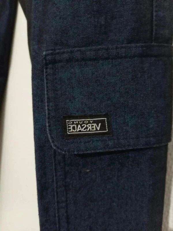 Pantalon Versace bleu nuit – pièce designer, départ rapide – Versace – taille M 5