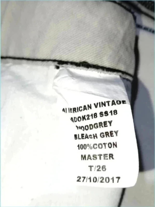 Jean American Vintage Blanc Slim Taille Haute – État Neuf – American Vintage – taille M / 38 / 10 5