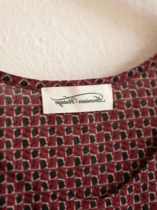 Débardeur American Vintage authentique neuf bordeaux & noir S/M – American Vintage – taille M / 38 / 10 5