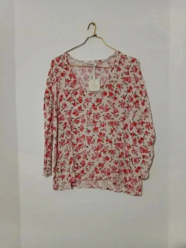 Top American Vintage fleuri blanc Neuf avec étiquette – American Vintage – taille L / 40 / 12 5