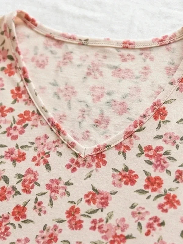 Top American Vintage fleuri blanc Neuf avec étiquette – American Vintage – taille L / 40 / 12 4