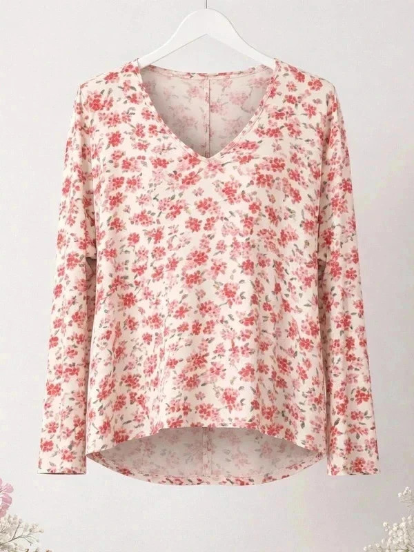 Top American Vintage fleuri blanc Neuf avec étiquette – American Vintage – taille L / 40 / 12 2