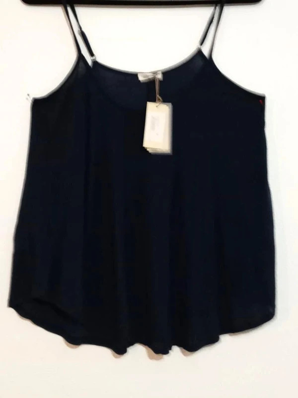 Débardeur American Vintage Bleu Marine Femme Taille L Coton – American Vintage – taille L / 40 / 12 3