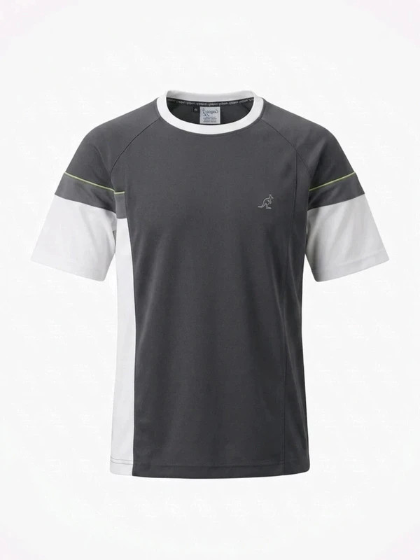T-shirt Australian Homme Taille 46 Gris Foncé & Blanc • Vintage Tennis Streetwear • Excellent État – Vintage Dressing – taille L 2