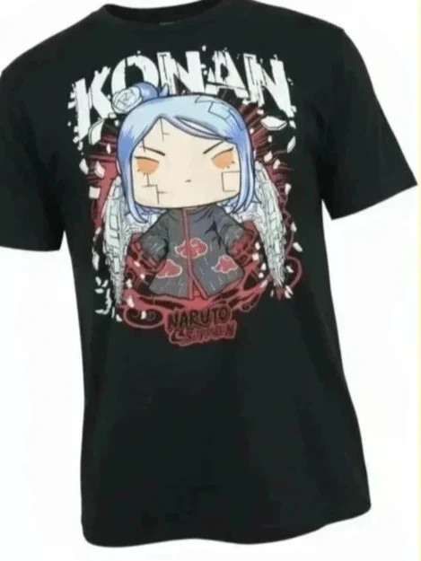 T-shirt Konan Akatsuki – Design Rare – Noir Oversize – Tendance Fashion – taille L 3