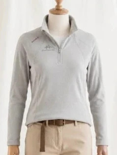 Polaire unisexe blanc/gris – coupe parfaite, à ne pas manquer