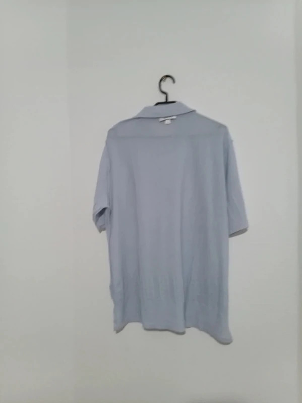 Polo Eléane bleu ciel L/XL, maille gaufrée, très bon état, dernière pièce 💙 – Elégance – taille XL / 42 / 14 3
