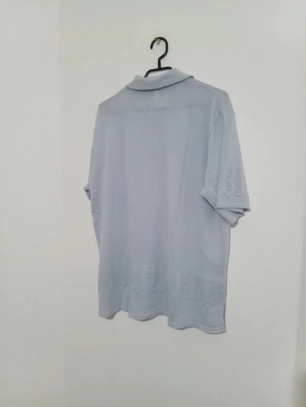 Polo Eléane bleu ciel L/XL, maille gaufrée, très bon état, dernière pièce 💙 – Elégance – taille XL / 42 / 14 5