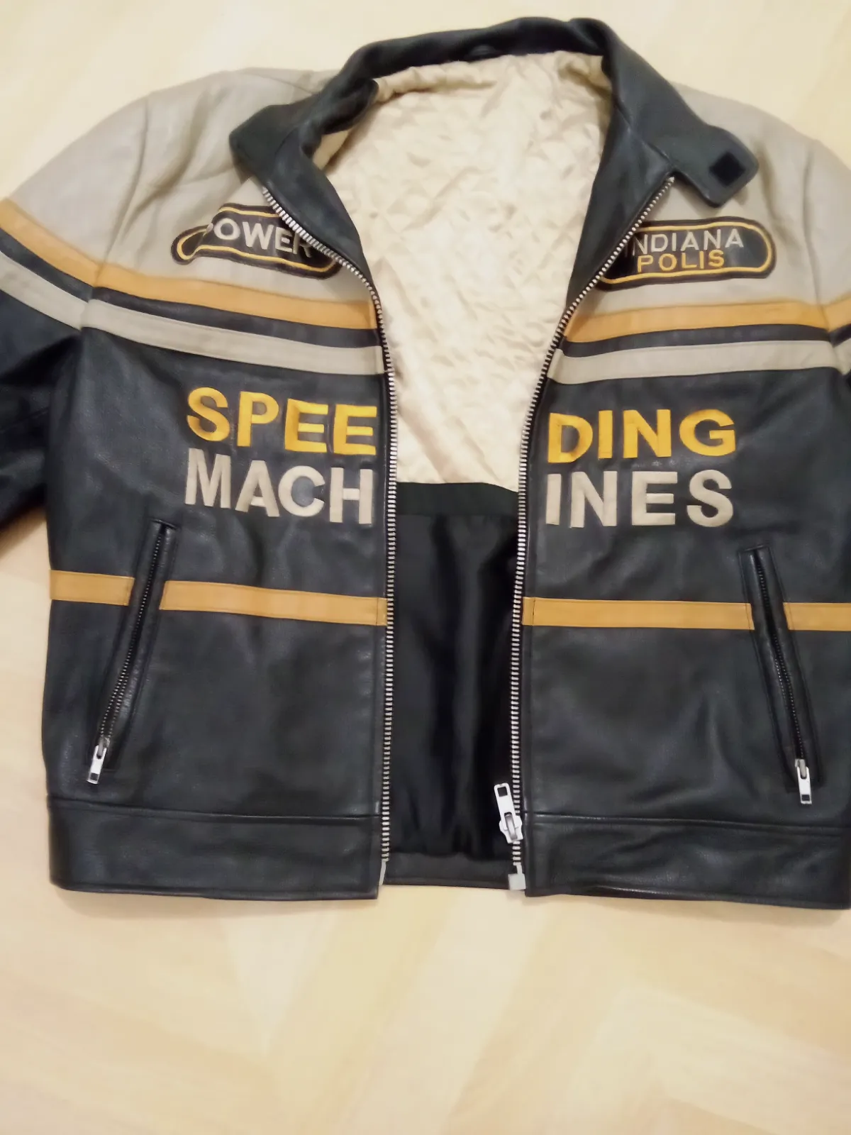 Veste en cuir de motard  – Indianapolis – taille S 2