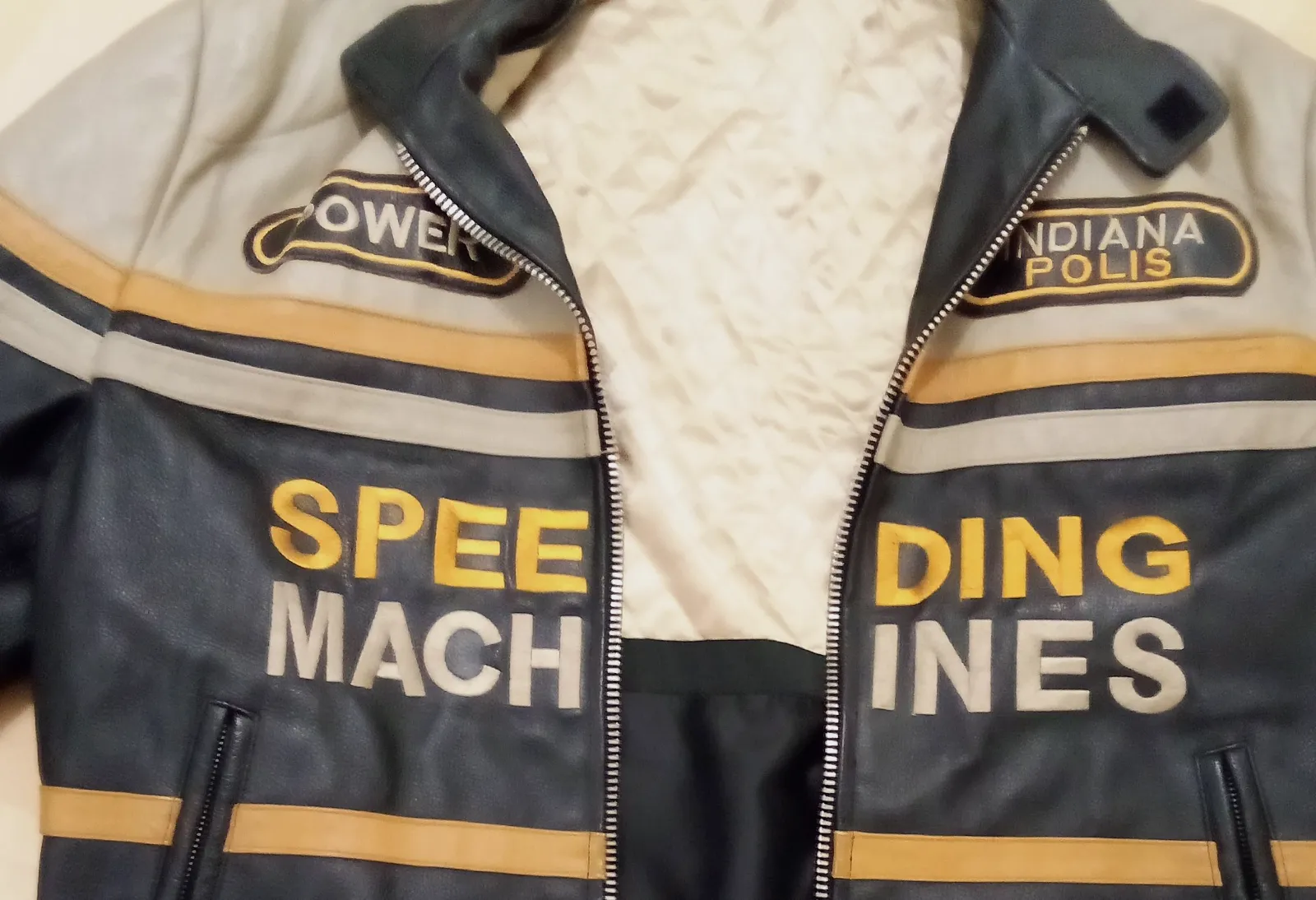Veste en cuir de motard  – Indianapolis – taille S 3