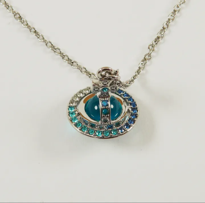 Collana Vivienne Westwood con pendente Orb turchese – Vivienne Westwood – taille Taille unique 3