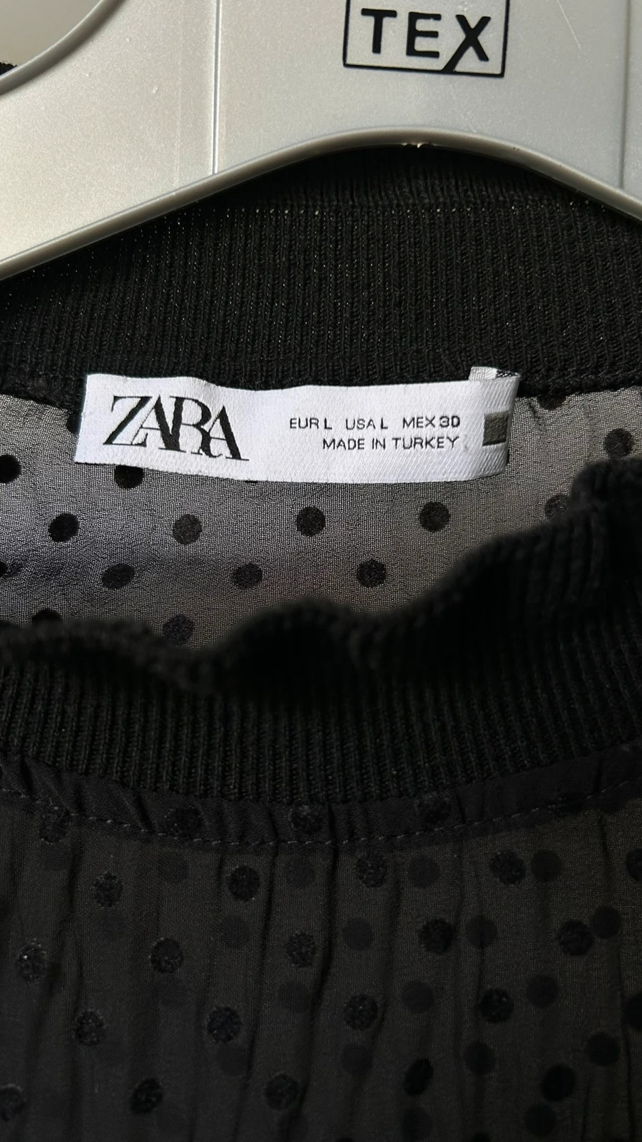 Blusa Zara negra de lunares – Zara – taille L / 40 / 12 4