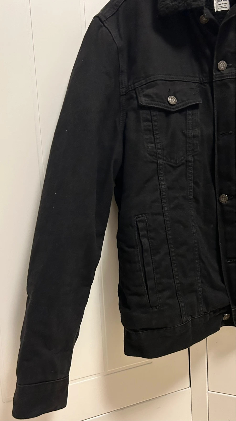 Chaqueta vaquera borreguito negra – Bershka – taille M 2