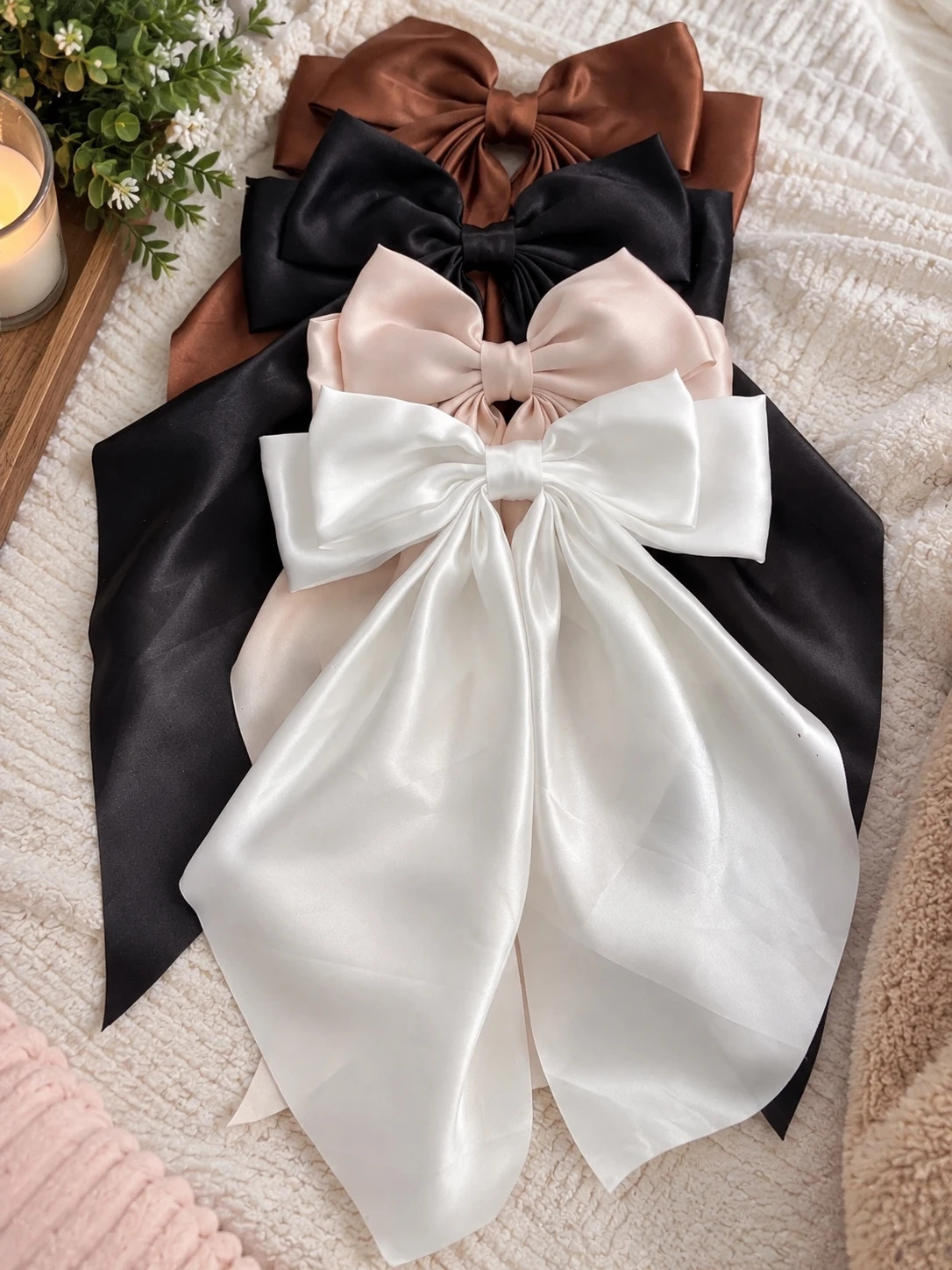 Oversized Satin Hair Bows-The 4 for $15