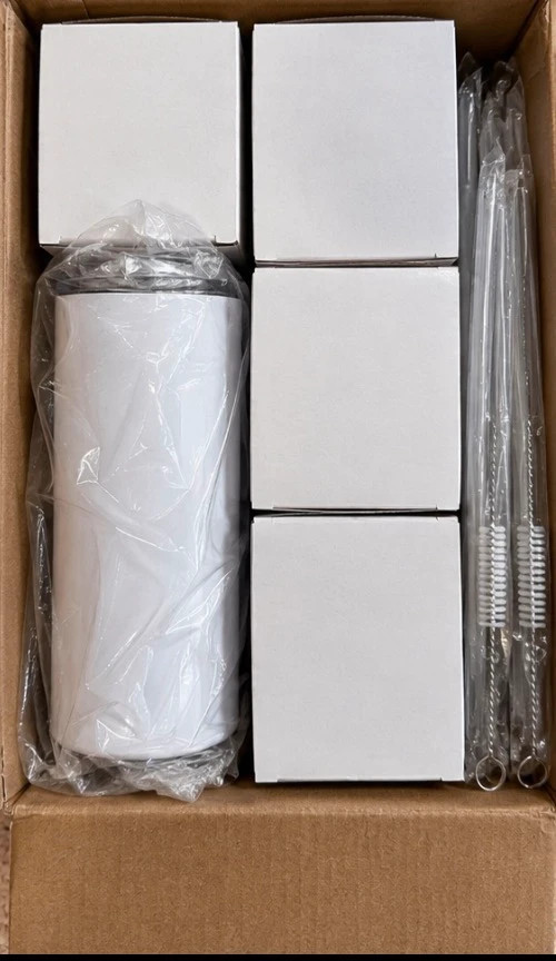Set of 4 Blank Tumblers – New in Box – Ready to Personalize 2