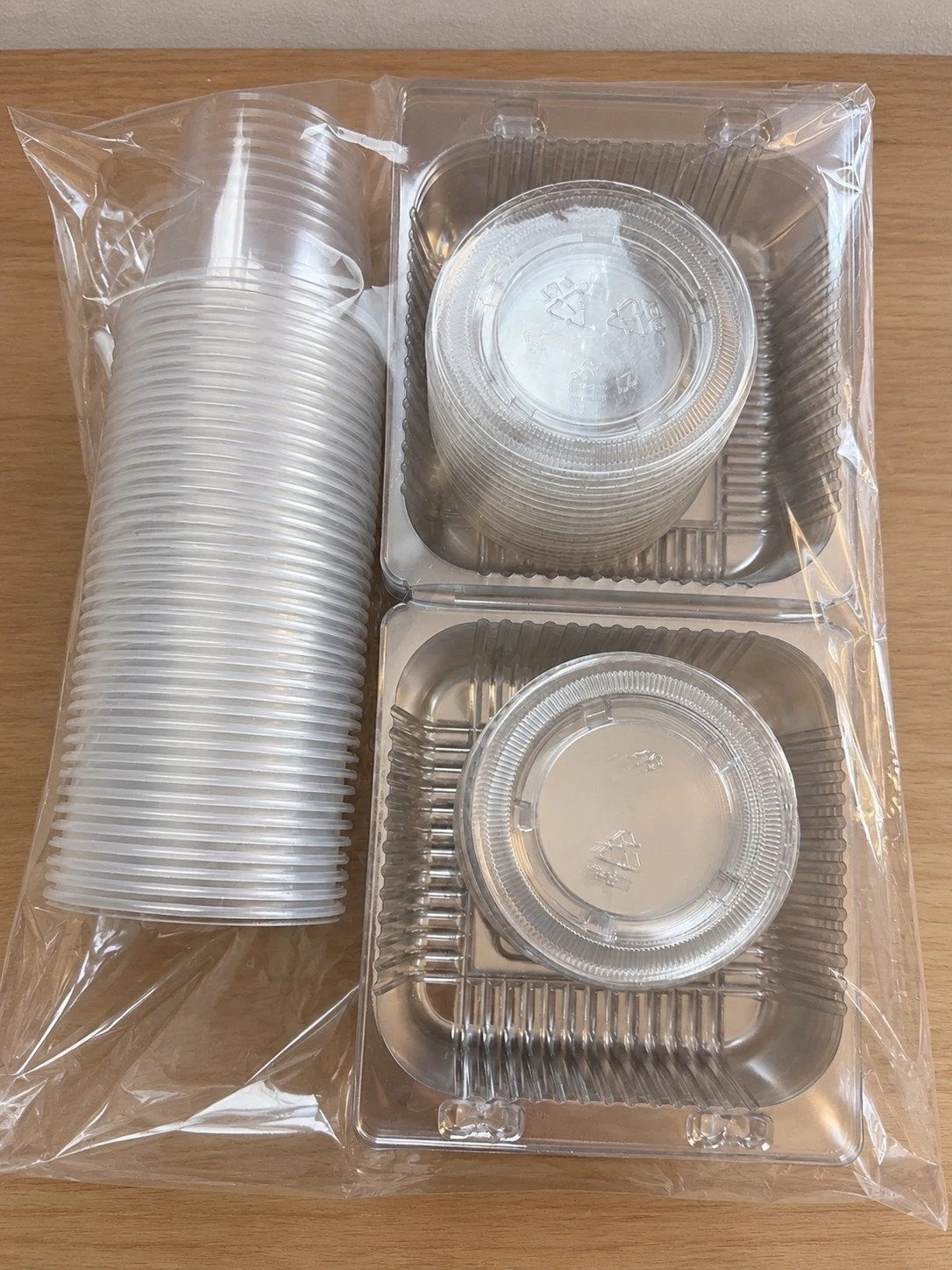 Clear Disposable Food Container Set – 92 Pieces