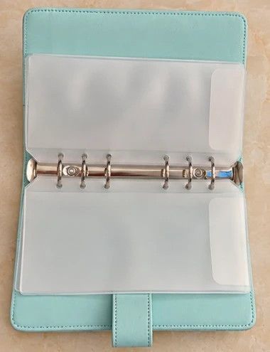 Personalized mint green planner binder + weekly planner 3