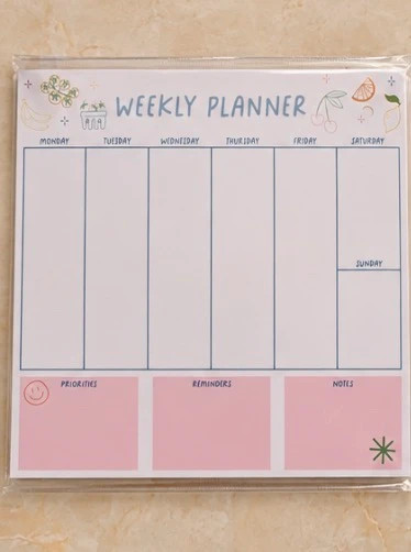Personalized mint green planner binder + weekly planner 5