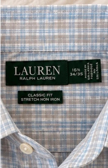 Lauren Ralph Lauren, Classic Fit, Stretch Non-Iron, talla 16½ (34/35) – Ralph Lauren – taille L 2