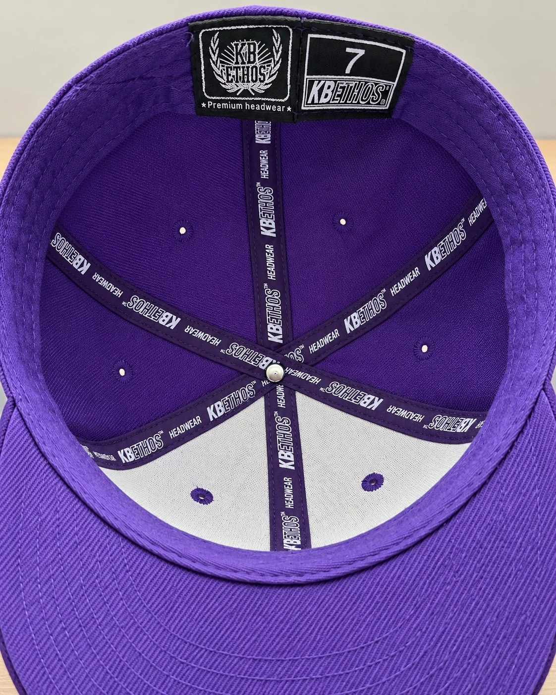 KB Ethos Purple Snapback Cap Size 7 – Premium Headwear – KBETHOS – taille 7 2