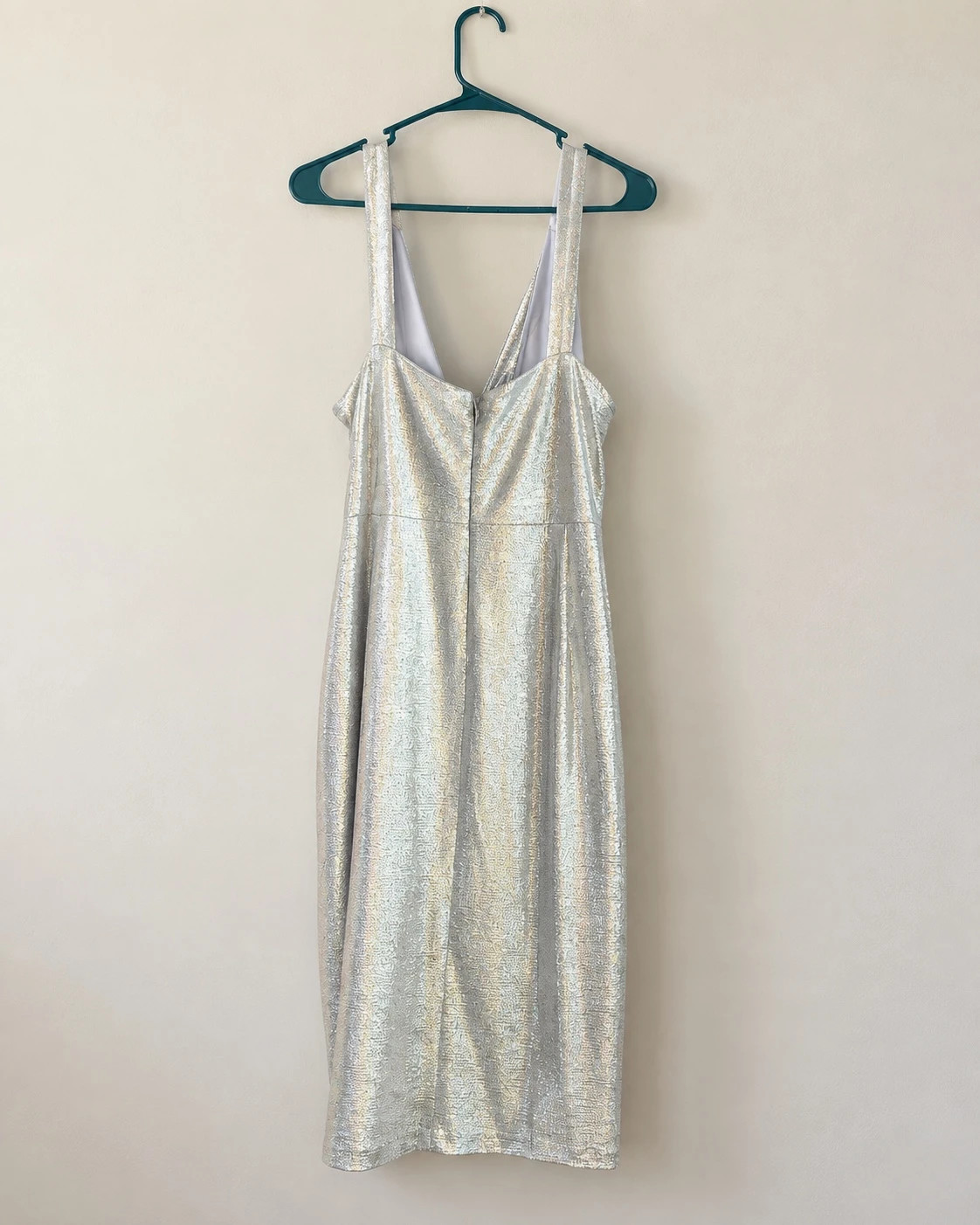 Eliza J Silver Metallic Dress Size 16W NWT – Eliza J – taille XL / US 16-18 2