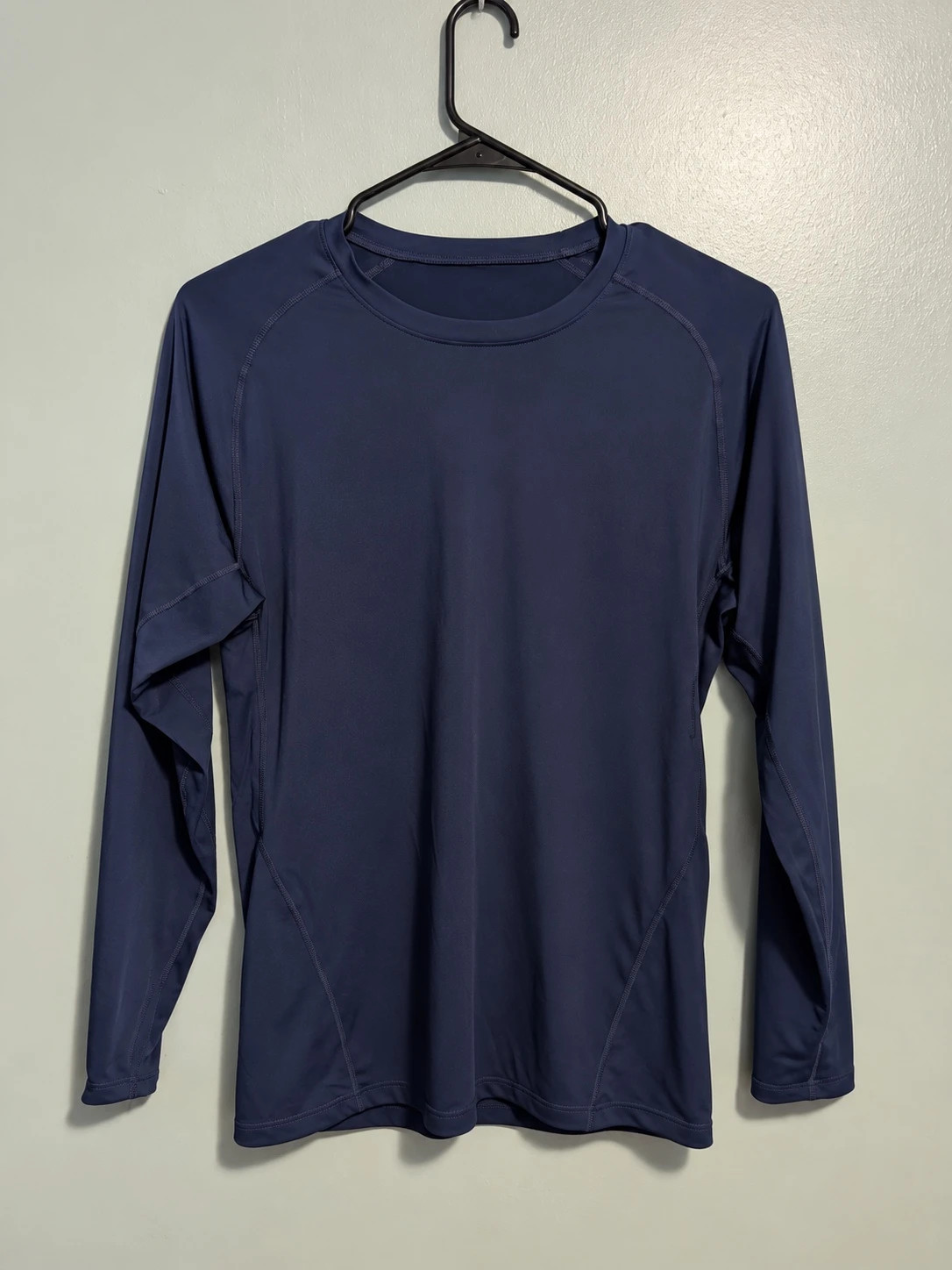 Black Long Sleeve Compression Gym Shirt – taille L