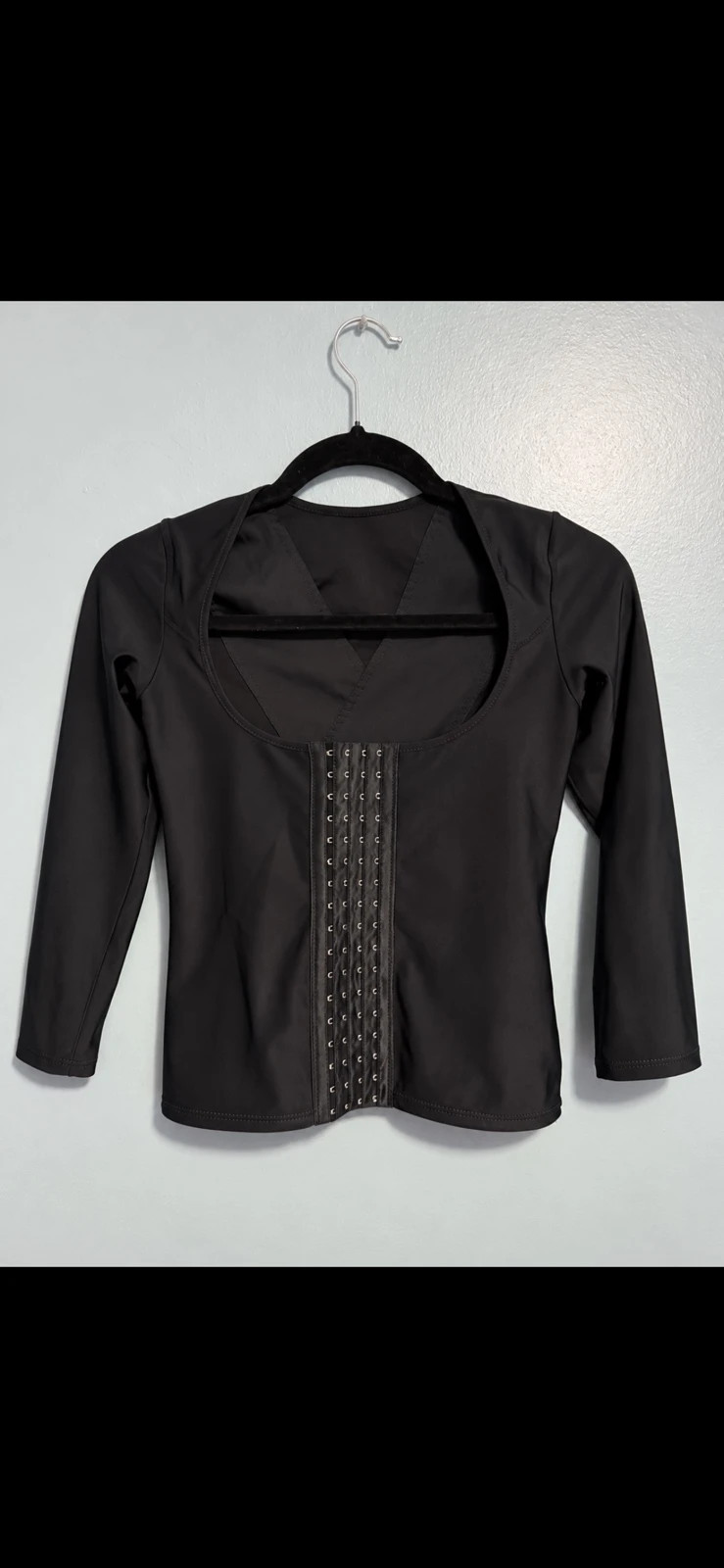 New Black Shaping Corset Top – Size S – taille S