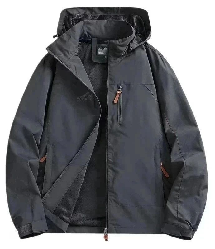 Unisex Waterproof Jacket – S, M, L Available – Gray & Olive Green