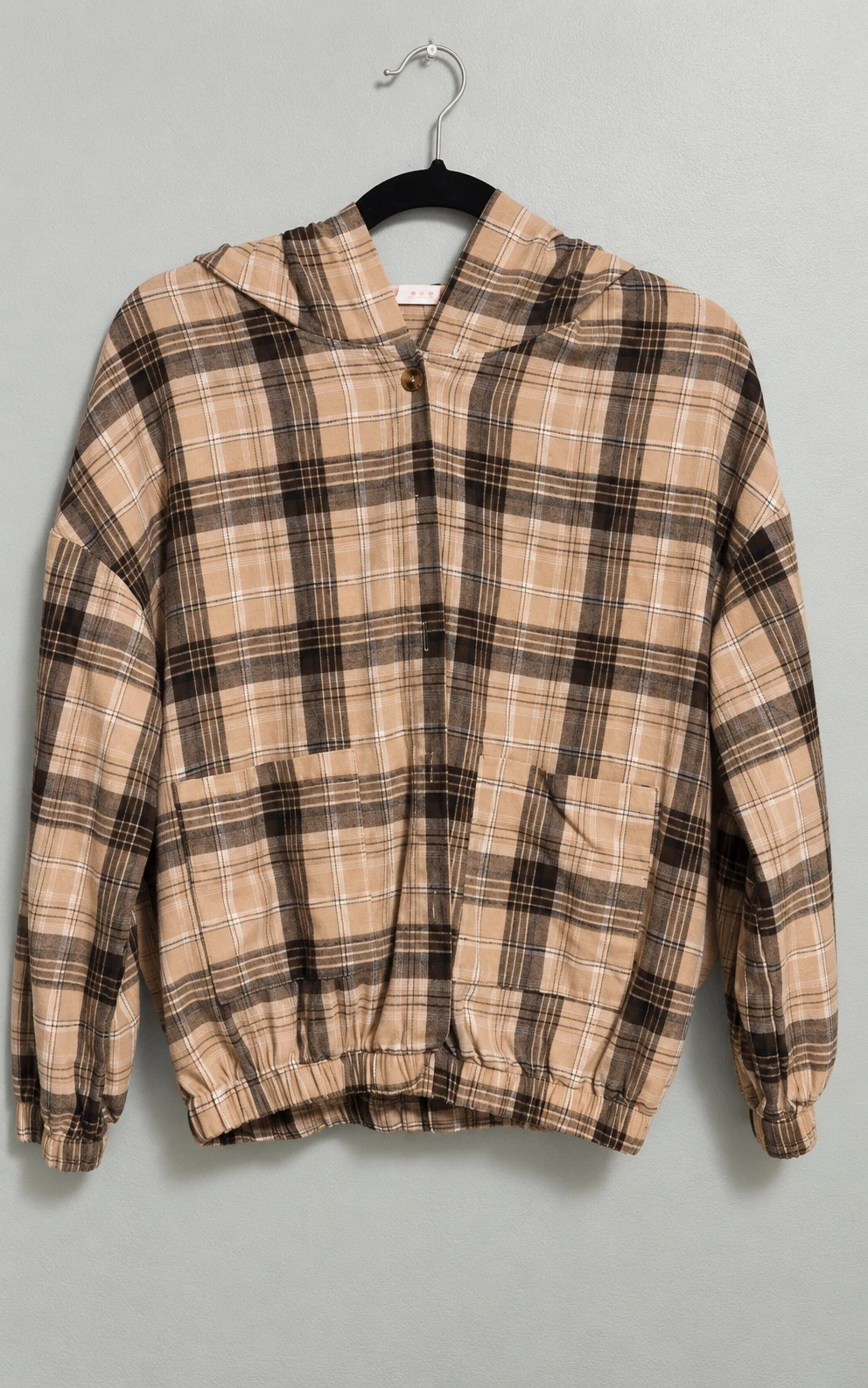 ROMWE Plaid Hooded Jacket Size M – taille M / US 8-10