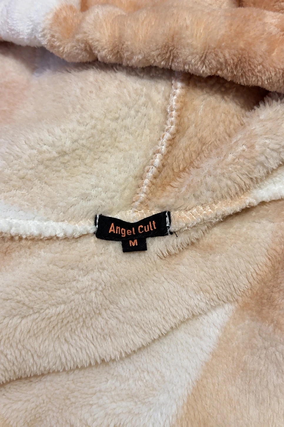 Angel Cult Plaid Fleece Zip-Up Hoodie Size M – taille M / US 8-10 2