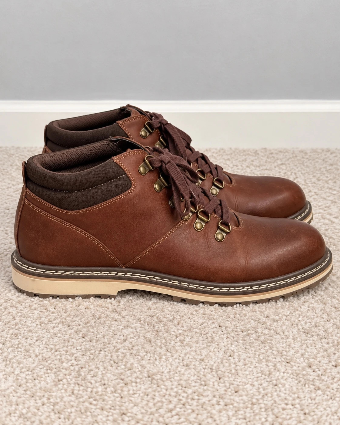 Sonoma Men’s Brown Lace-Up Ankle Boots – Sonoma – taille 10.5 5