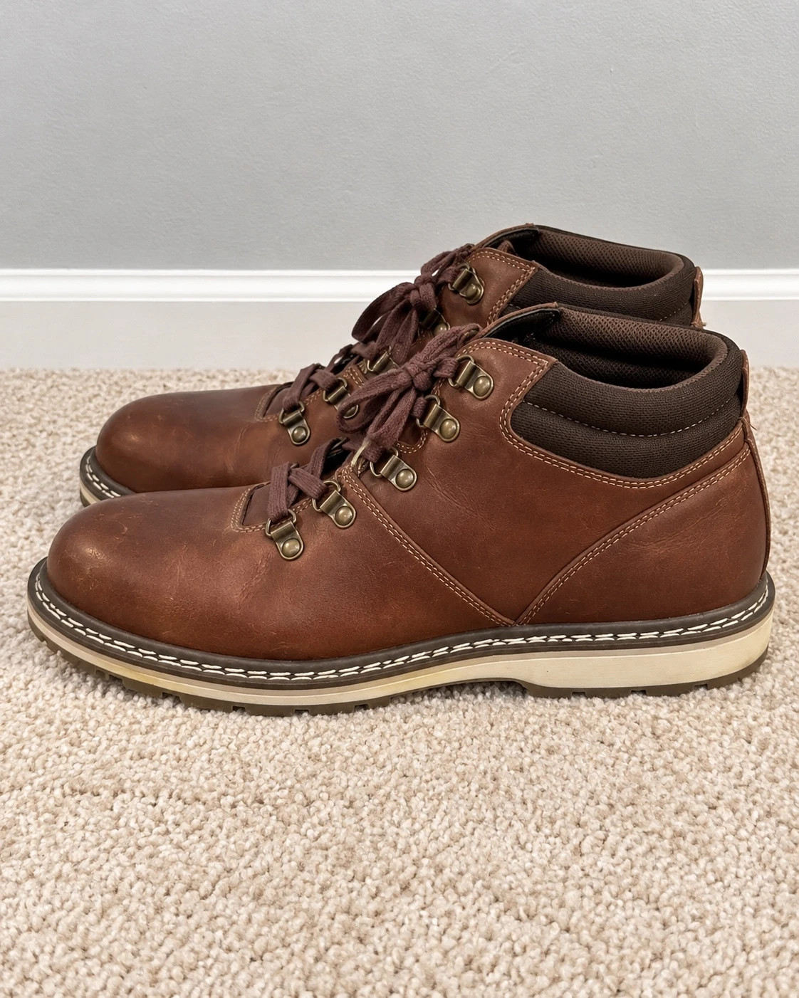 Sonoma Men’s Brown Lace-Up Ankle Boots – Sonoma – taille 10.5 4