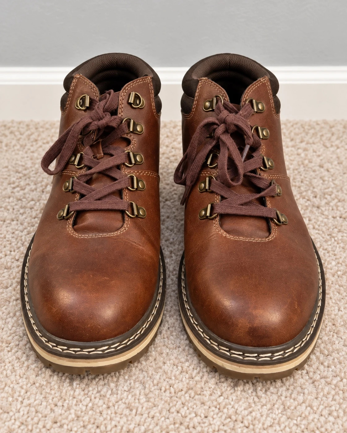 Sonoma Men’s Brown Lace-Up Ankle Boots – Sonoma – taille 10.5