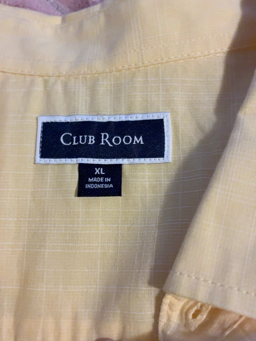 Club Room Men’s Yellow Short Sleeve Button-Up Shirt XL – Club Room – taille XL 2