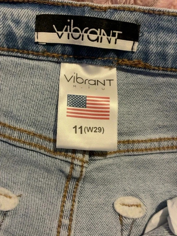 Vibrant M.I.U. Light Wash Flare Jeans Size 11 / W29 – Vibrant – taille L / US 12-14 2