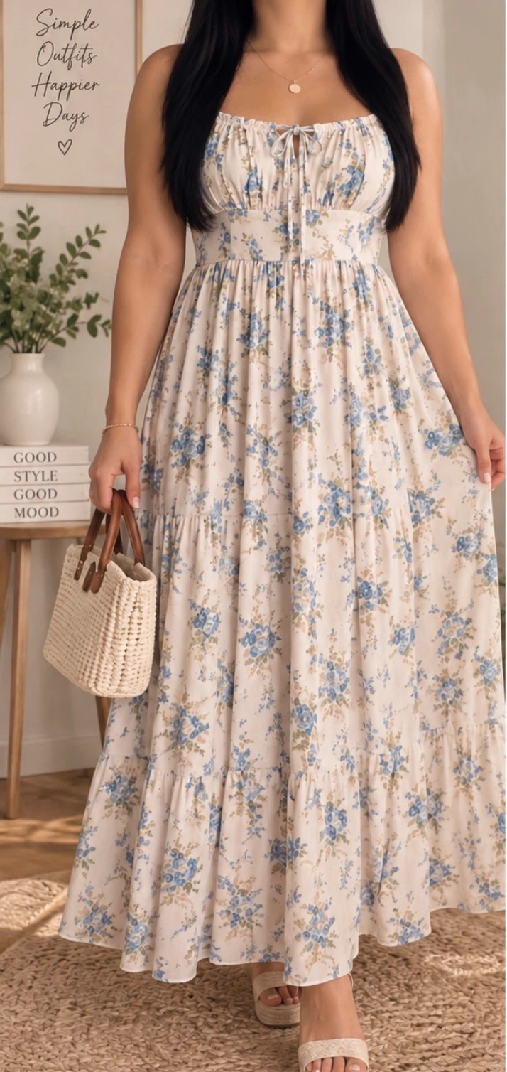 Blu Pepper Blue Floral Maxi Dress Size L – Brand New – Blu Pepper – taille L / US 12-14 3