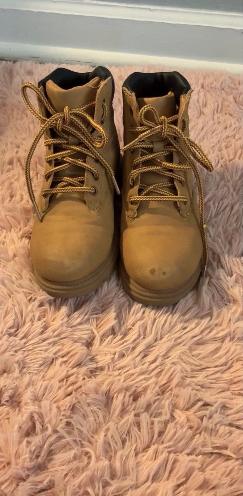 Kids Tan Lace-Up Ankle Boots – Youth Size 1 – taille 1 junior 4