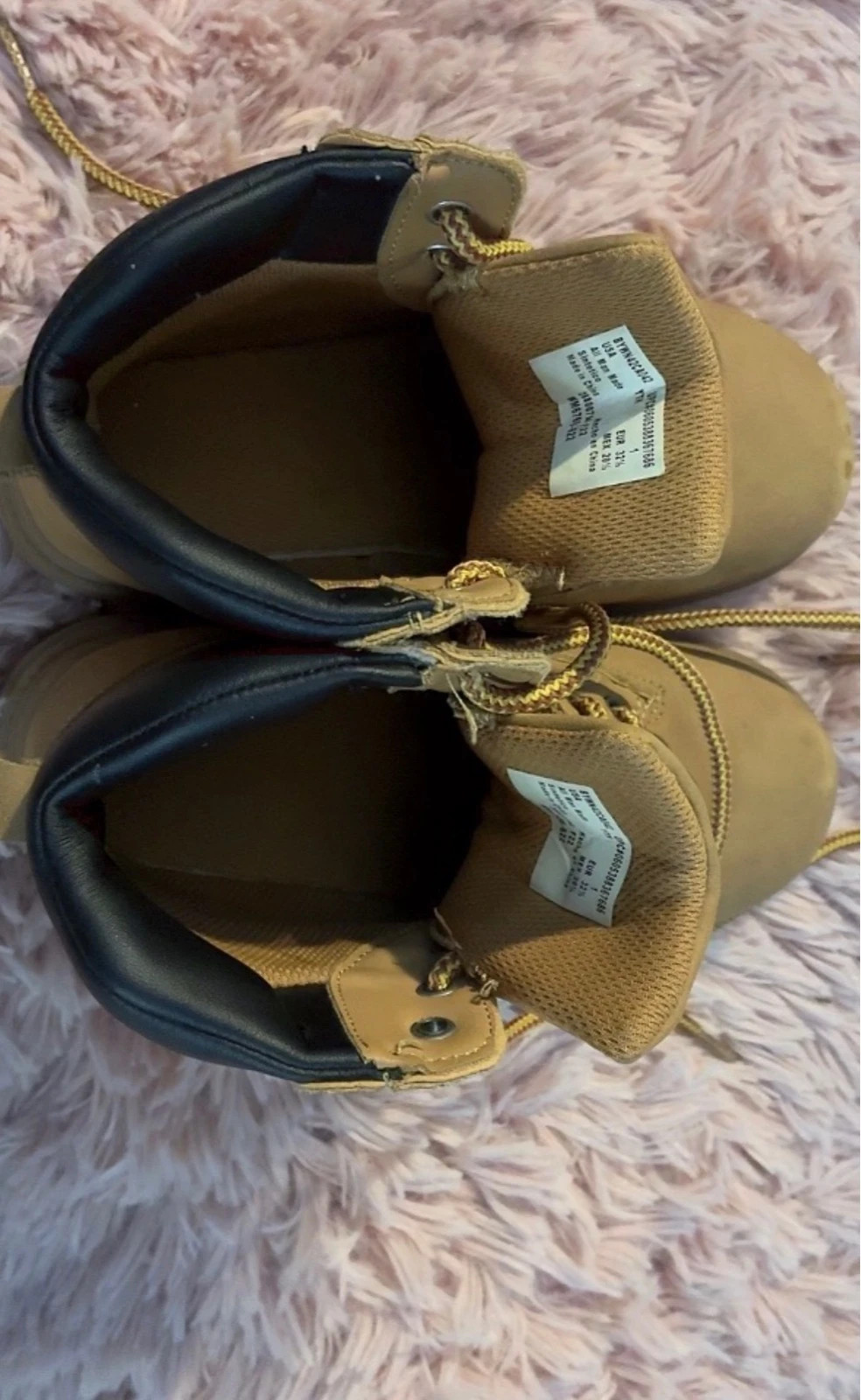 Kids Tan Lace-Up Ankle Boots – Youth Size 1 – taille 1 junior 5
