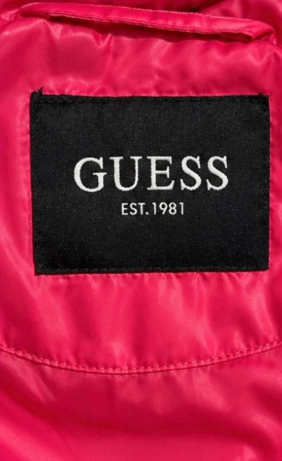 GUESS Women’s Pink Hooded Puffer Jacket – Size L – GUESS – taille L / US 12-14 3