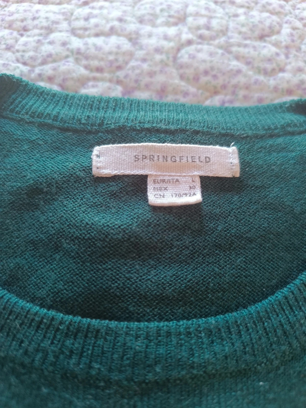 Jersey de mujer verde | Springfield | Talla L – Springfield – taille L / 40 / 12 4