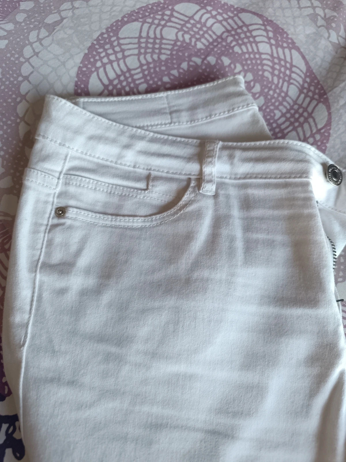 Pantalón pitillo blanco de mujer talla M – Vero Moda – taille M / 38 / 10 4